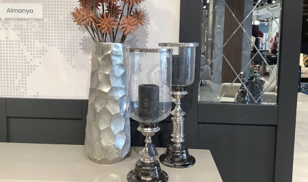 شمعة من الفضة مزدوجة من MNZ - 20200 - Cadde Yıldız