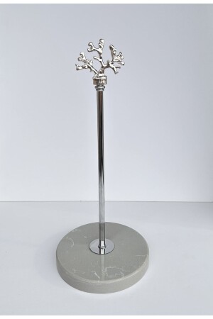 MNZ-الماربل المزخرف الورق الملفات الحمام المسامير الحمام - منظمة المطبخ - الرخام الرمادي - الفضة 2022-03 - bemdesign