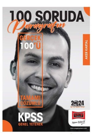 MNZ-قضاء 2024 Kpss 100 سؤال في 100 سؤال، 100 ريال من الفقرة مع حلول بنك الأسئلة - Aker Kartal Judiciary Publications - Yargı Yayınları