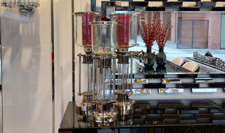 شمعة من الزجاج الثلاثي MNZ - 20398 - Cadde Yıldız