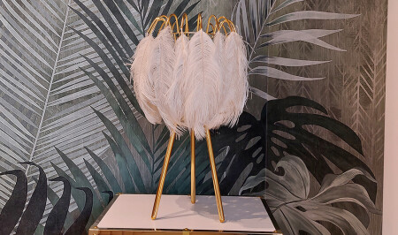 المظلة البيضاء من الذهب من الـ MNZ - 20406 - Cadde Yıldız