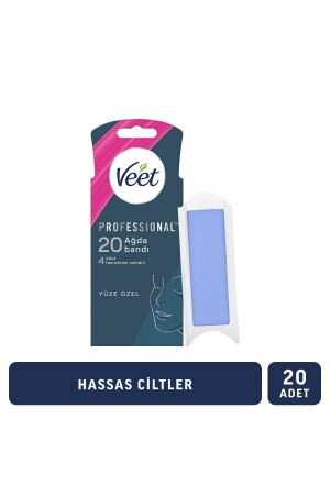 MNZ-مهنة الشاشة الوجه شريط جلد حساس 20pcs - Veet