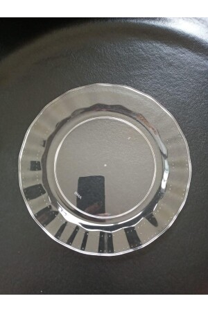 MNZ-البلاستيك الصفحة الصلبة فخمة 22 سم (6 قطع) لون شفافة - 14Süs