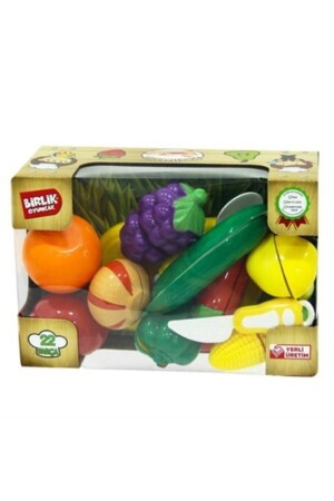 مجموعة قص الفواكه والخضروات المعدة بـ MNZ 22 قطعة - Birlik Toys