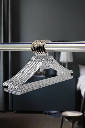 ملابس الأطفال من نوع MNZ - صانع ثياب الأطفال من نوع كريستال شفاف صانع قلب 24 قطعة 24KRSTLBEBEK - Askıcı