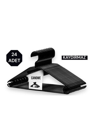 ملابس من البلاستيك MNZ - شنجر أسود 24 قطعة - Canowe