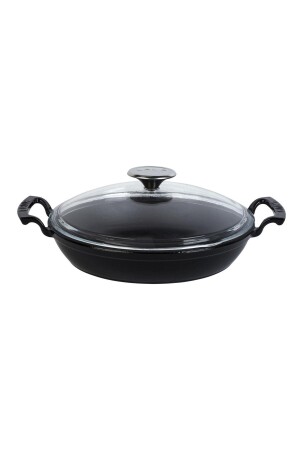 كأس مستدحور من طراز MNZ مع غطاء زجاجي، حديد معدني، صلب، مزدوج، قطر (Ø) 24 سم. LV Y TV 24 SHN K3 - Lava