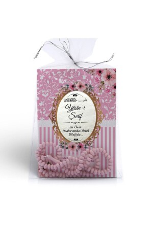 هدية من مفهوم MNZ، 24 قطعة من المنتج، هدية من المفرد، Pembetesbihli Yasin مجموعة مع حقيبة التول - KuranSepeti