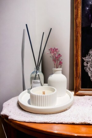 ميني فاصيل مزينة من طراز MNZ - مزينة مزينة مزينة مزينة مع قاعدة مستديرة 24072310 - ALLEZA HOME