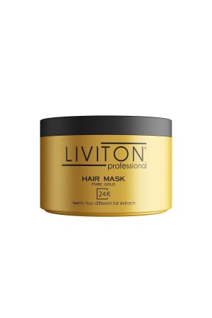 قناع الشعر من MNZ 24K Gold Series 300 مل 24 زيوت أعشاب مختلفة 24KMSK - Liviton Professional