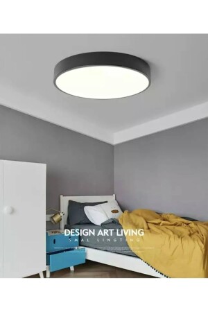 MNZ-القياس الكبير 24w الحجري الأسود المعدني 6500k ضوء الأبيض الفيضان السقف الشنابل المكتب المنزلي مصباح مصباح الأسود24y - Viesteknoloji