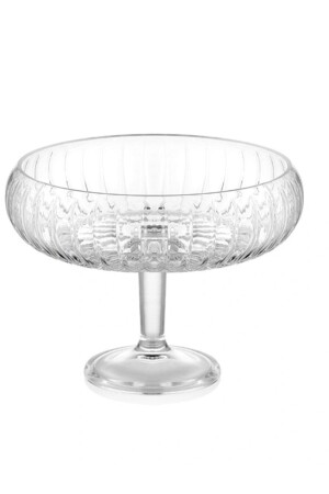 MNZ-مصنوعة يدوياً من الزجاج مع قدم صغيرة على الخط العرض القارب 24x16 سم - Jenisa