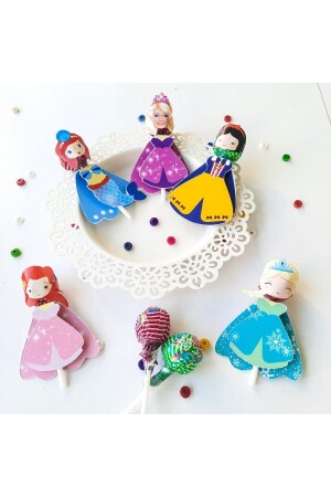 MNZ-حزمة من 25 أميرة ديزني حفلة عيد ميلاد الإمدادات - بطاقة التقارير لولي بوب بطاقة الترحيب في المدرسة هدية - Atolye Doruk