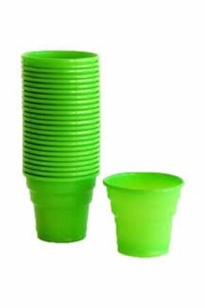 كوب من البلاستيك من MNZ ألوان خضراء 25 كمبيوتر - Genel Markalar