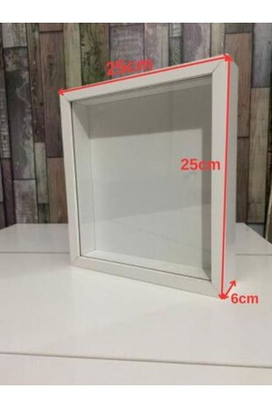 MNZ-تذكير الإطار وعد الالتزام صندوق الزهور تصميم 25x25 سم - Cfa Dekor