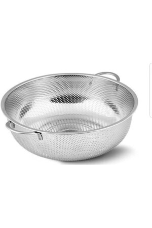 MNZ-الصدأ المقليات المقلية 26 سم Colander مع معقب معدني - Balsa