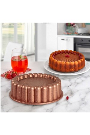 MNZ-غرانيت مغطى 26 سم شقق طلاء الحلوى الزهراء - Eda