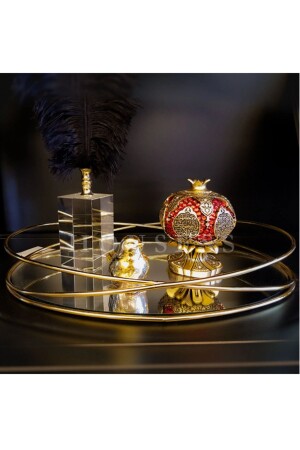 MNZ-معدات مرآة ديكورية عرض الصندوق خاتم الزفاف صندوق الكتلة 26 سم X 38 سم HSS-Alyns - Housess