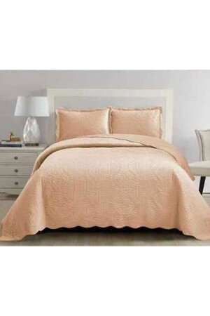 مقبضات السرير المغسلة من طراز MNZ مقبضات الكابوشينو * مقبضات السرير 260 × 240 سم - Gençev Home Collections