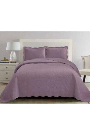 غطاء سريري من نوع MNZ المُغسّل مجموعة الخشب * غطاء سريري 260 × 240 سم - Gençev Home Collections