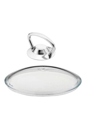 غطاء وعاء من زجاج من MNZ 28 سم مع معقب معدني - Paşabahçe