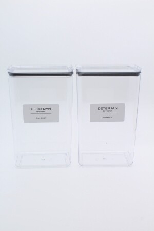 حاوية تخزين مزخرفة من MNZ 2.9 ليتر - (الوان المزخرفة - الأبيض المزخرفة) - Zezedesing