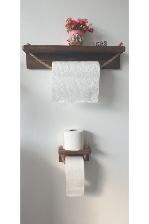 محفظة الحمام من الخشب الصلبة MNZ ومحفظة ورق مجموعة 2lihavluvevc - meditroia