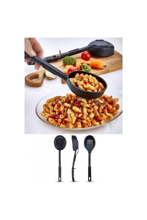 مقاومة للحرارة من MNZ 3 في 1 خدمة اللدلة - اللدلة ملعقة الكولاندر 3 في 1 خدمة مجموعة - Magitoptan