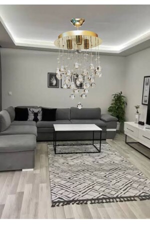 MNZ-مطر جولة 3 قطع أصفر فولاذ فولاذ لا يحملون الأصل كريستال الحجر الشنابل 101. 30 س. - öalpa