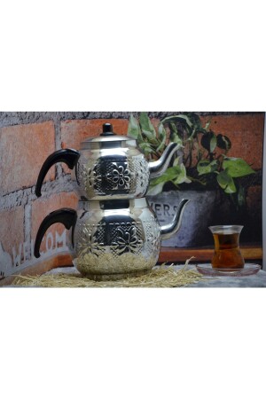 علبة شاي مصممة من الألومنيوم من نوع MNZ رقم: 3 (1.7 لتر لكل 3 أشخاص) adc3 - qpazar