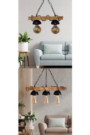 منشعة من الخشب من نوع MNZ 3 و 2 حبلات رستيكي قديمة من الخشب مجموعة من الشموع من الخشب (2 CHANDELIZE) المطبخ الشموع - RSCOLLECTIONS