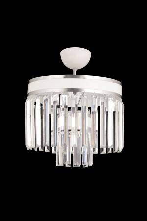 جيل MNZ 3 قطع 2 طبقات كروم أبيض مزخرف 30 فخمة بلورة عصرية شمعة TYC00411578145 - KUZEY AYDINLATMA