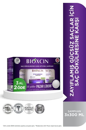 شامبو الثوم الأسود MNZ شراء 3 دفع مقابل 2 3x300 مليل - تلف، ضياع الشعر - Bioxcin