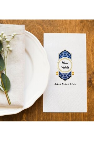 MNZ-مخصصة للرمضان طاولات العشاء وقت 3 طباعة النابكين العرض النابكين 20 قطعة - Hediyenza