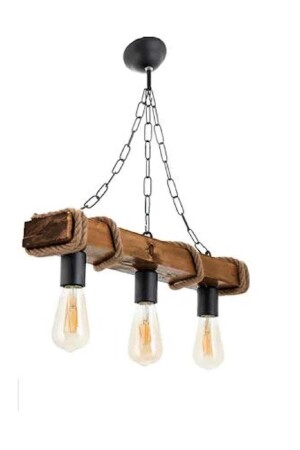 MNZ-أصالة الخشب الطبيعي الحبل الحجري 3-قطع الشنابل (اللون المظلم). 3838d3 - Megüsa