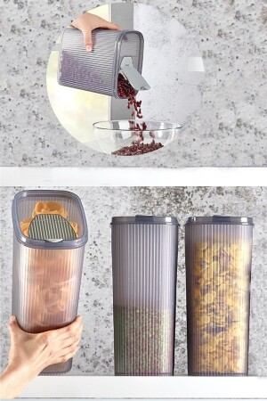 MNZ-معملية الغطاء الغطاء الخبز مخزن 3 قطع 4000 مل BYV-STORAGE3PCS4000ML - Bayev