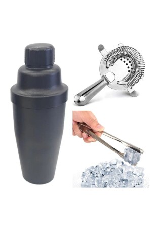 مجموعة كوكتيل MNZ 3 قطع صاخب 700 ملي لعبة صمام ثلج أدوات إعداد الكوكتيل مجموعة صانع الخادم - 8539 - adin tasarım