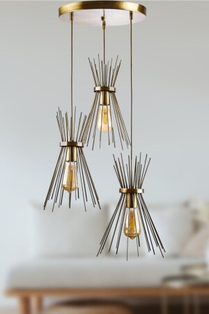 غرفة المعيشة الراجعة الحديثة من MNZ - المطبخ - المقاهي تصميم الزهور اللون القديم 3 قطعة الشنابل 70220211 - Modavize