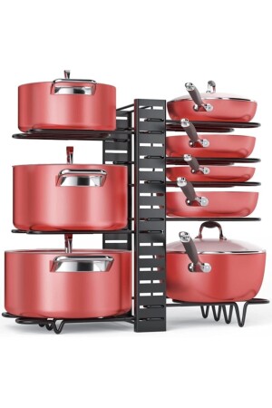 MNZ-معبأة وعلبة المنظم رف للخزانة 3 استخدامات مختلفة 8 طبقات 13242819 - HÜNKAR HOME