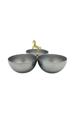 كأس العشاء من نجمة MNZ - 3 قطع - مع صورة حصان A67N0582 - Narin