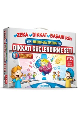 مجموعة تعزيز الاهتمام من قبل MNZ عمر 3 + اختبار الاهتمام البصري - Adeda Yayınları