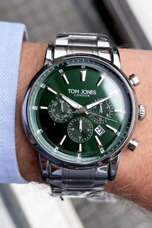 ساعة يد رجال MNZ 3 ATM مضادة للماء ربطة الفضة لون الفولاذ + سوار هدية Cbk1021 GNC4607 - Tom Jones