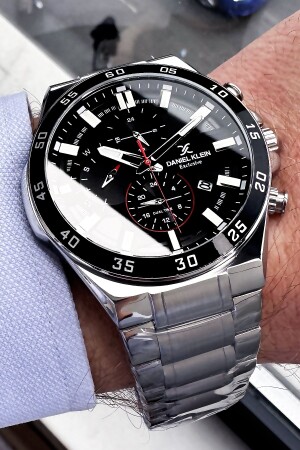 ساعة يد رجال MNZ 3 ATM مضادة للماء الفضة لون الحديد الحزام الدرع هدية Dke2023c1 DKE2023 - Daniel Klein