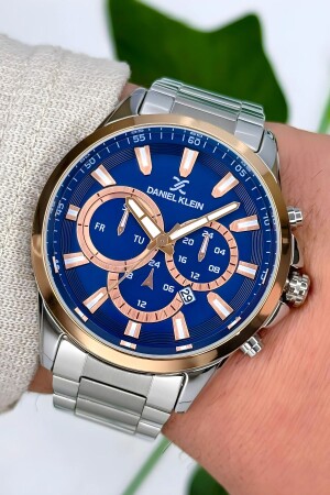 ساعة يد رجال MNZ مع تقويم عصا الصلب القياس الصلب قضية سوار هدية 3 ATM مضاد للماء zmdk1143 - Daniel Klein