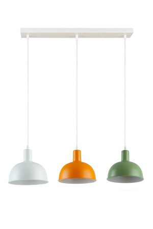 MNZ-مارلي مُزخرفة مُزخرفة مُزخنة حديثة غرفة المعيشة البرتقالي الأخضر الأبيض لون 3 صفات مصباح العريض مُ - Modavize