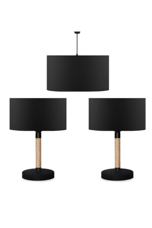 MNZ-رأس ديكوراتي 3-جزء شمعة وشمعة مجموعة AYD-2515 - HOMİNG