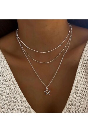 حلقة عنق نسائية MNZ مع 3 نجوم - Takıconcept