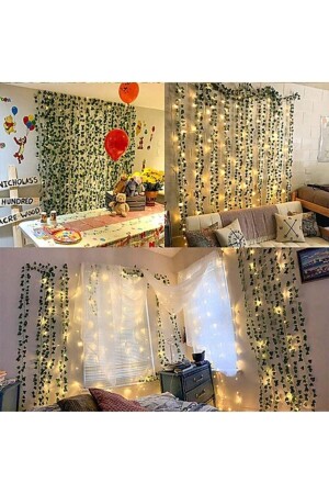 MNZ-تزيينية الخضراء النجم الورق الصناعي العشب و 3 مترات الجني أضاء ضوء النهار - Casadilegno