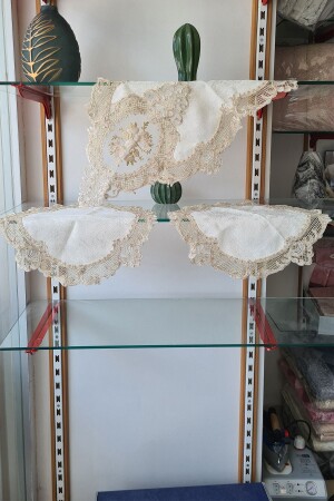 MNZ- الفرنسية جيبور تشينيل النخبة غرفة نوم مجموعة 3 قطع CD161994 - Çeyiz Diyarı