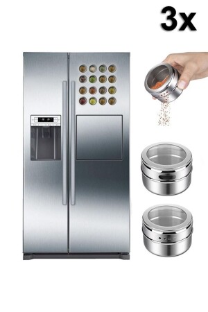 MNZ-مجموعة من 3 صناديق من الفولاذ المقاوم للصدأ المغناطيسي للاستعمادات Cin114x ehy-cin114x - Weather Forecast